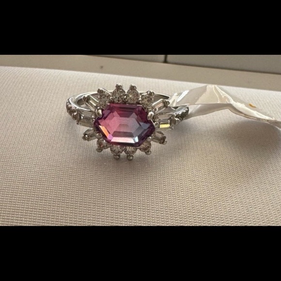 NWT Bomb Party 'Endless Daydream' Light Blue Purple Bi-Color Tourmaline - Size 7 - Picture 3 of 3